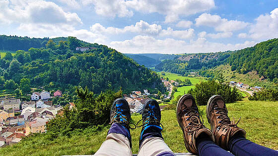 Wanderreise Altmühltal: Blick auf Mörnsheim